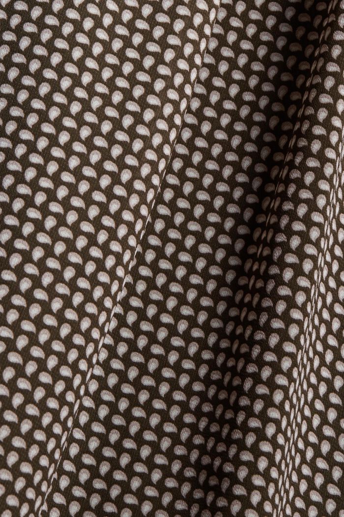 Chiffongklänning med knytband, BROWN, detail image number 4