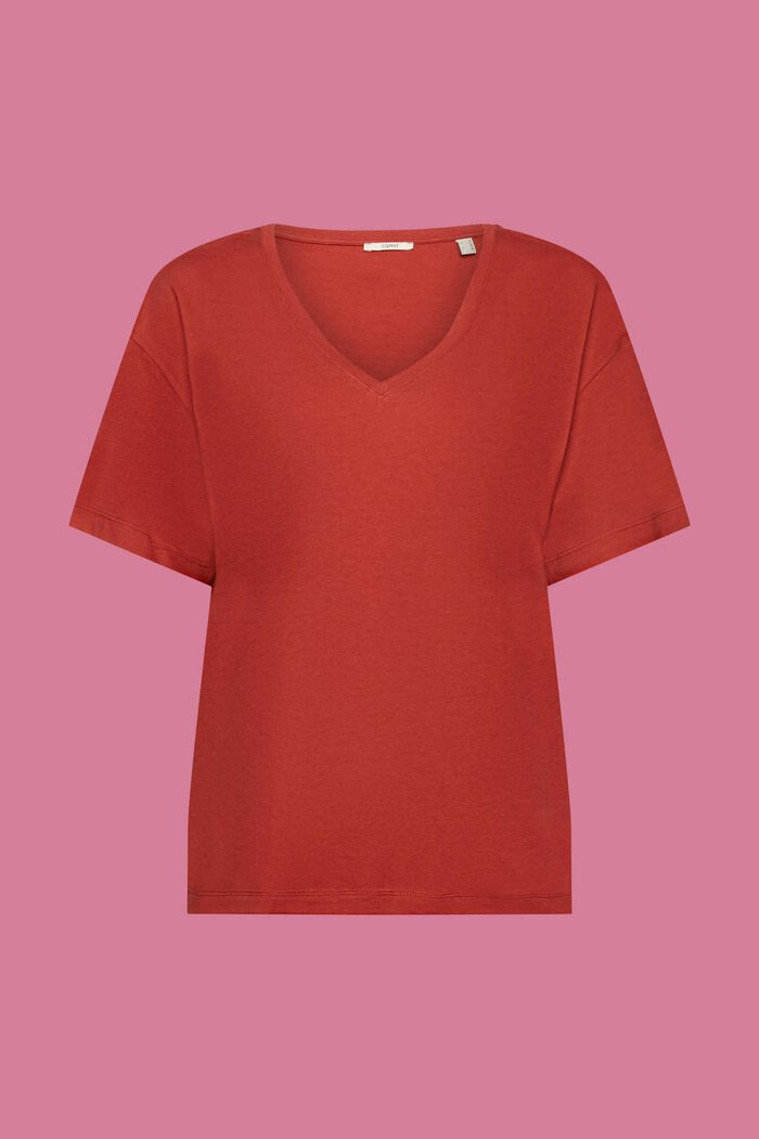 Oversize-t-shirt, TENCEL™, TERRACOTTA, detail image number 6