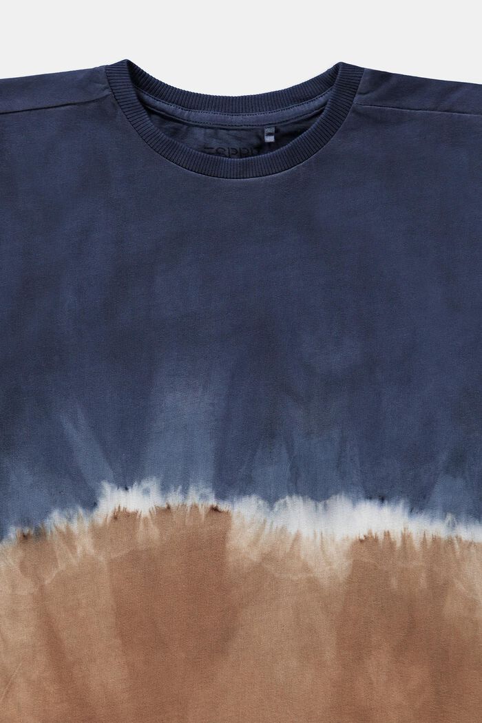 T-shirt i tvåfärgad batiklook, GREY BLUE, detail image number 2