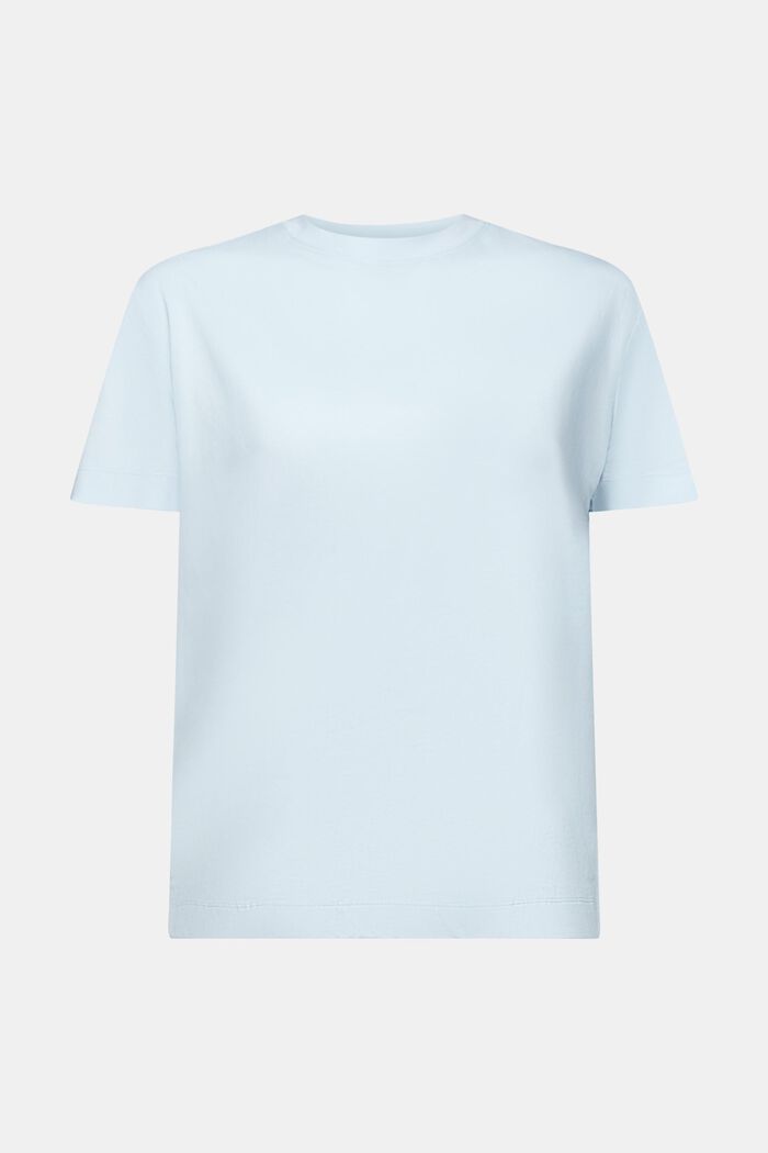 T-shirt med rund ringning och kort ärm, PASTEL BLUE, detail image number 6