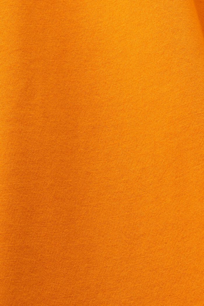 Rundringad T-shirt i lagerlook, 100% bomull, BRIGHT ORANGE, detail image number 5