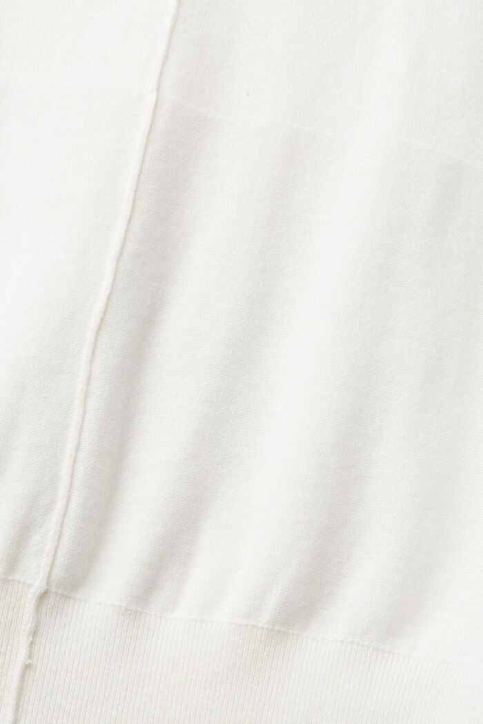 Med linneandel: finstickad tröja, WHITE, detail image number 4