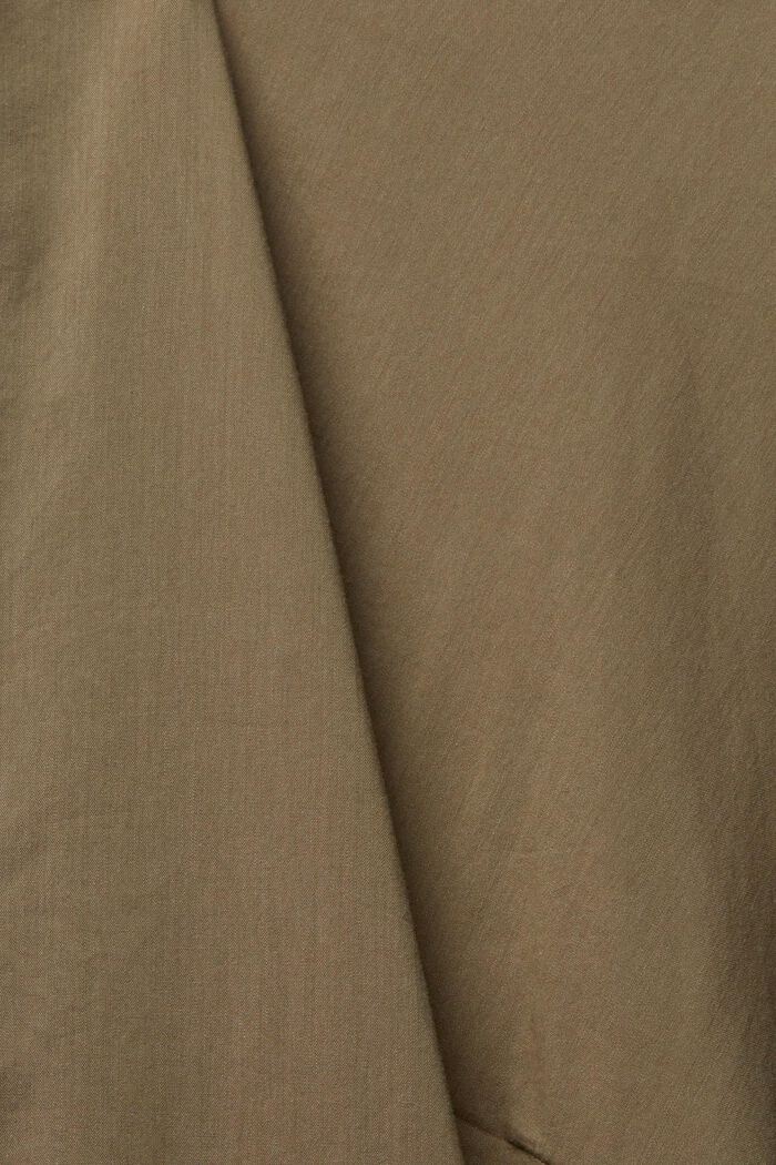Volangklänning med LENZING™ ECOVERO™, KHAKI GREEN, detail image number 5