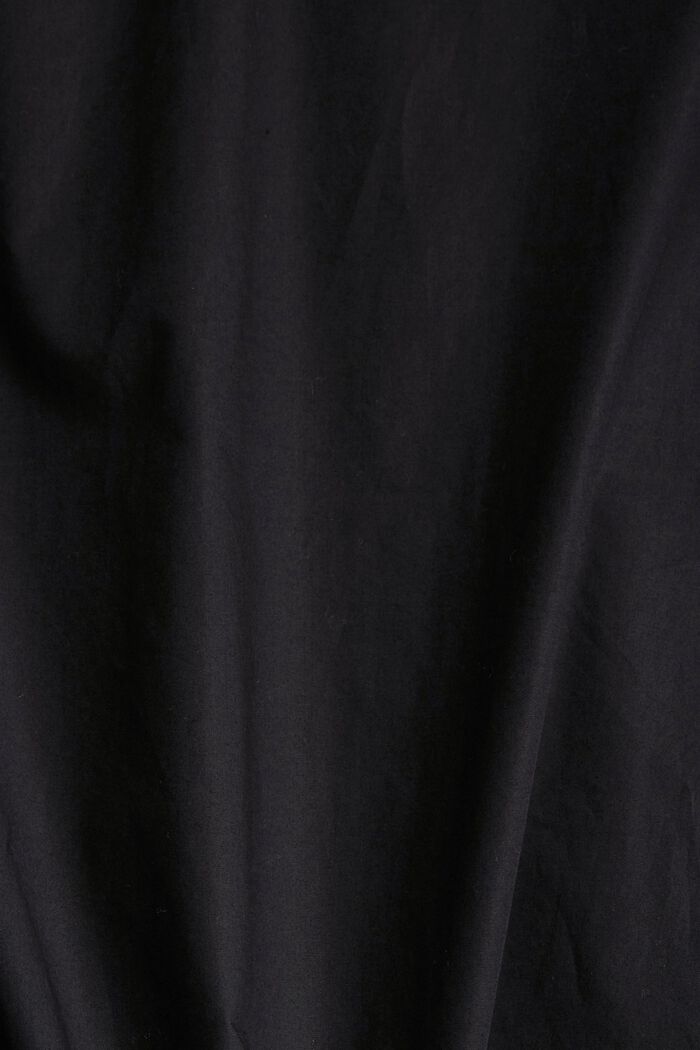 Skjortblus i 100% bomull, BLACK, detail image number 4