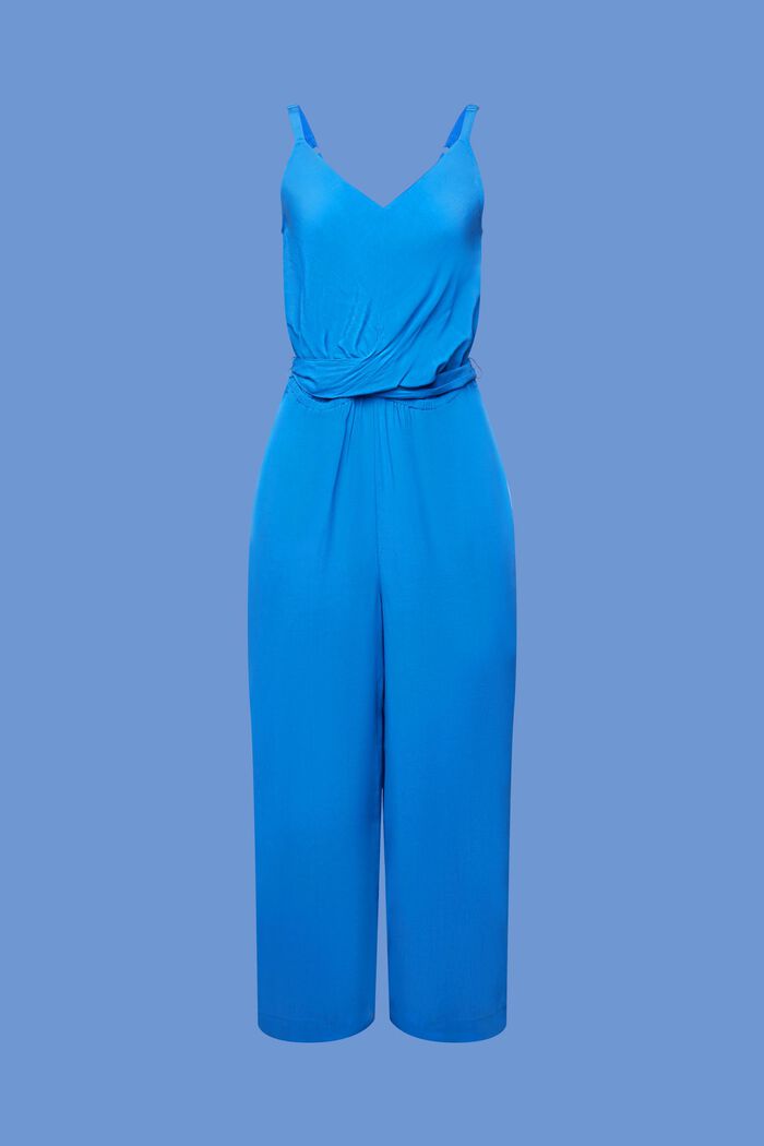 V-ringad kort jumpsuit, BRIGHT BLUE, detail image number 5