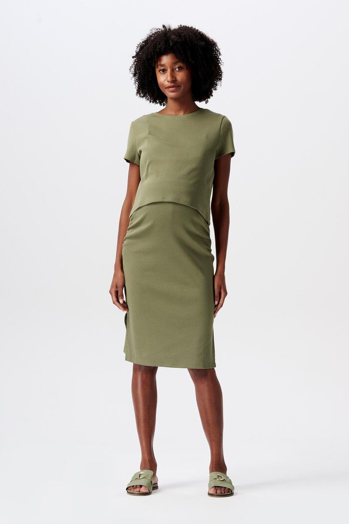 MATERNITY 2-set topp och kjol, OLIVE GREEN, detail image number 2
