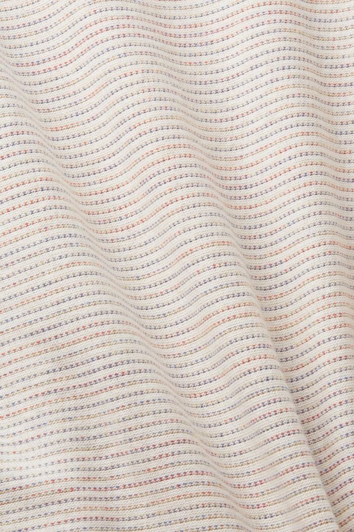 Färgglad randig tröja av ekologisk bomull, OFF WHITE, detail image number 5