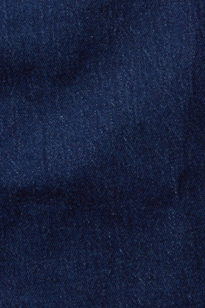 Återvunnet: kort jeanskjol, BLUE DARK WASHED, detail image number 6