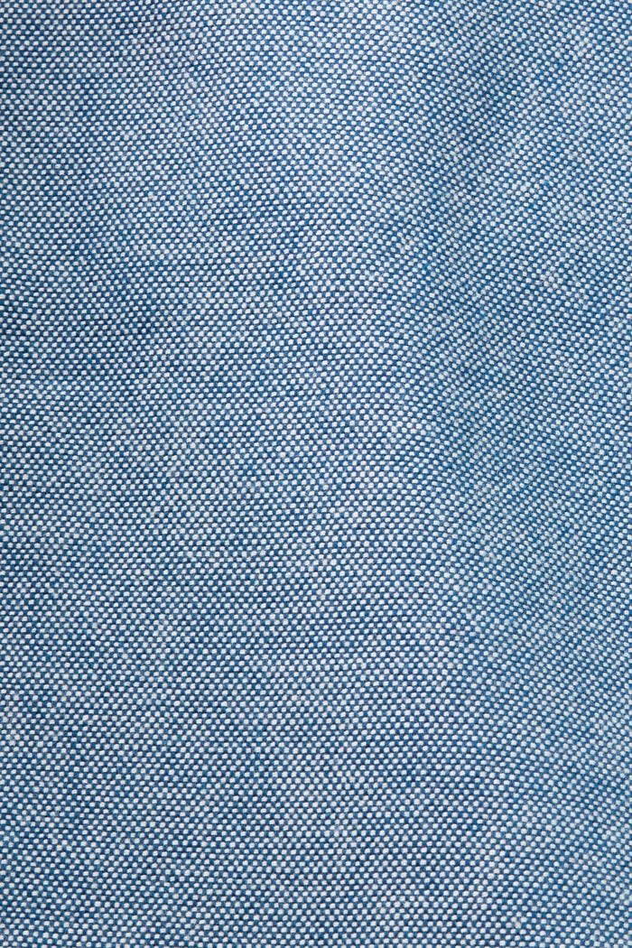 Strukturerad chinosbyxa, 100% bomull, BLUE, detail image number 6