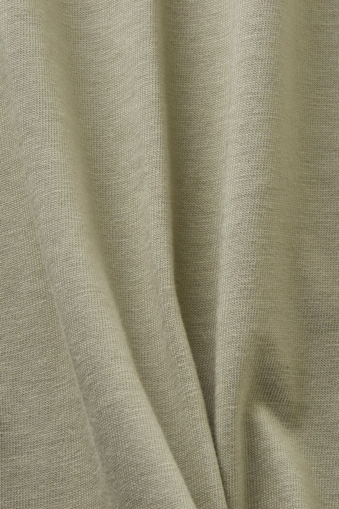T-shirt i ekologisk bomull med tryck, DUSTY GREEN, detail image number 4