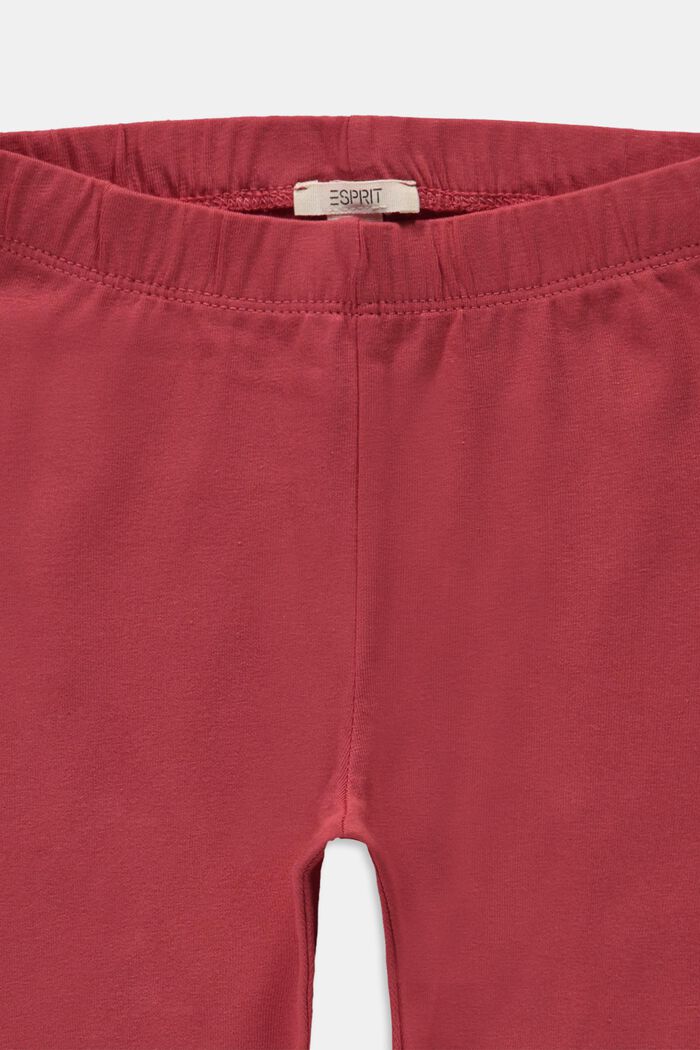 Leggings i caprilängd, bomullsstretch, GARNET RED, detail image number 2