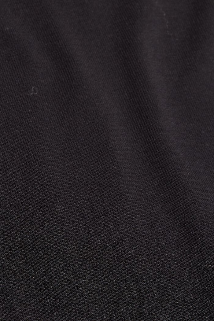 Stickad klänning med LENZING™ ECOVERO™, BLACK, detail image number 1