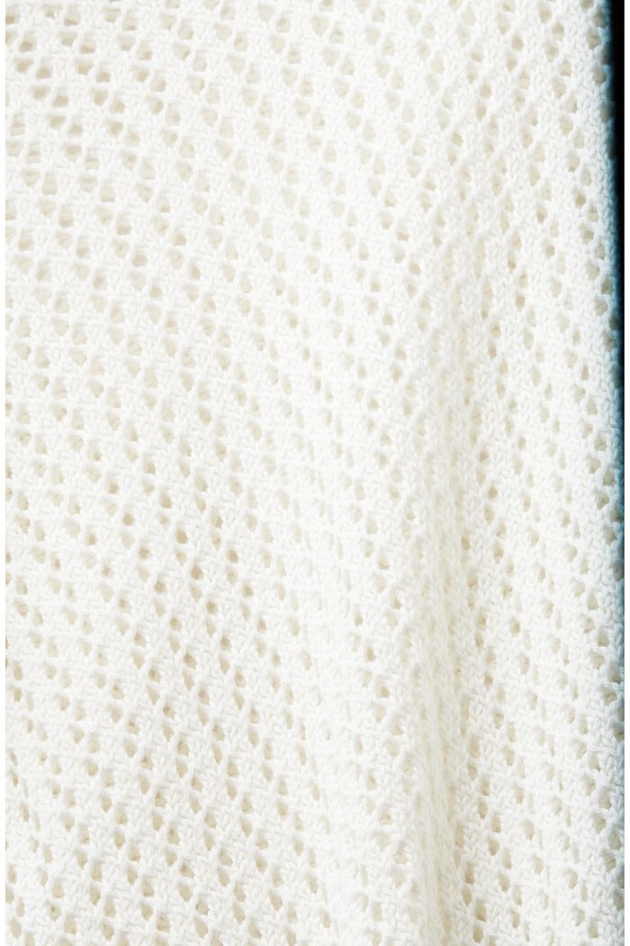 Strukturerad tröja i ekologisk bomull, OFF WHITE, detail image number 5