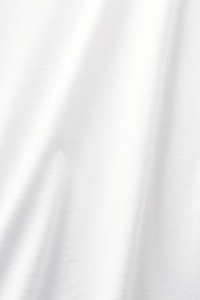 V-ringad T-shirt, WHITE, detail image number 4