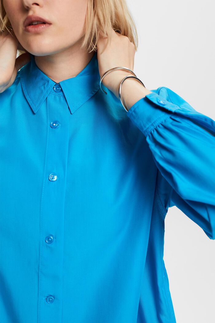 Skjortblus i oversizemodell, BLUE, detail image number 2