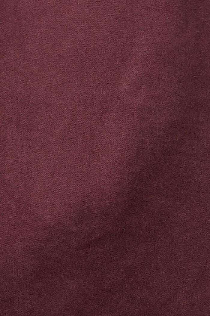 Twillbyxa med smal passform, BORDEAUX RED, detail image number 5