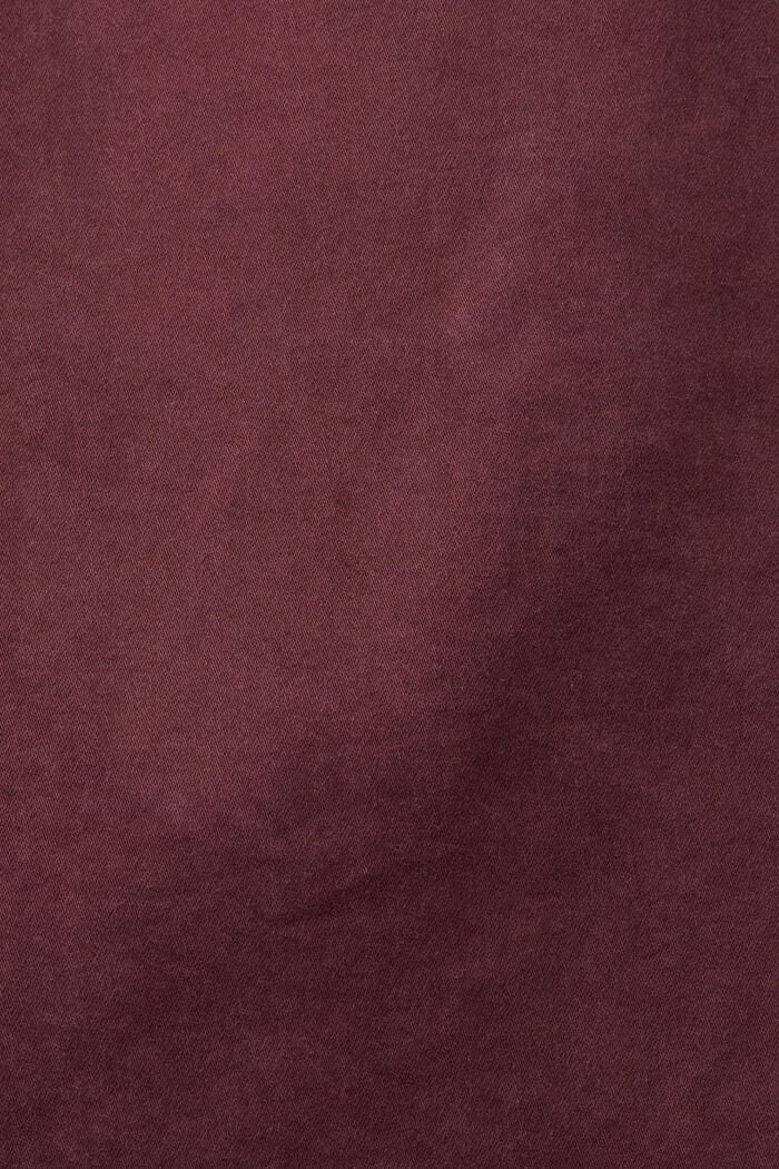 Twillbyxa med smal passform, BORDEAUX RED, detail image number 5