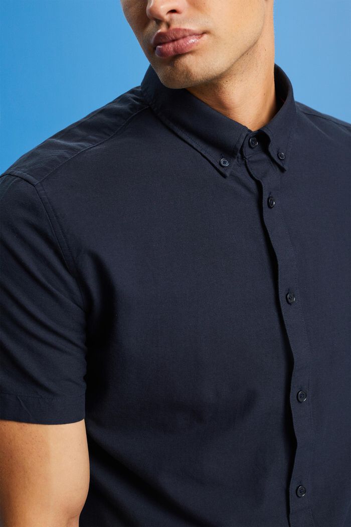 Button down-skjorta i bomull, NAVY, detail image number 2