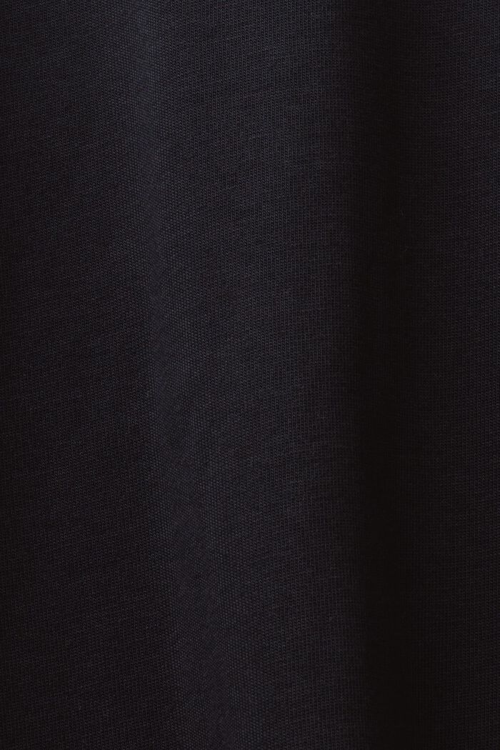 T-shirt i bomullsjersey med logo, BLACK, detail image number 5