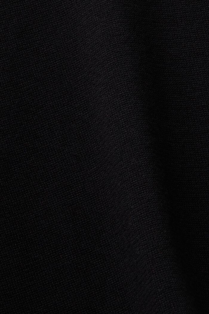 Kortärmad rundringad tröja, BLACK, detail image number 5