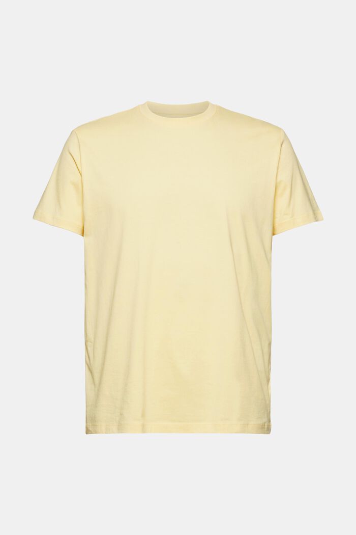 T-shirt av jersey i 100% ekologisk bomull, LIGHT YELLOW, detail image number 0