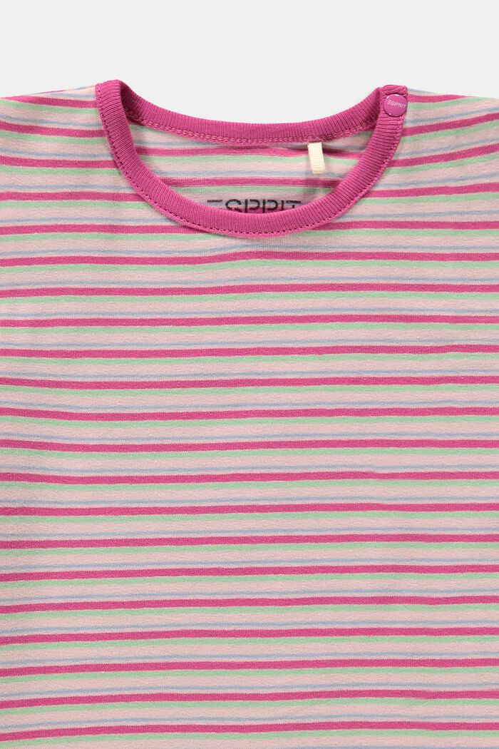 T-shirt med flerfärgade ränder, LIGHT PINK, detail image number 2