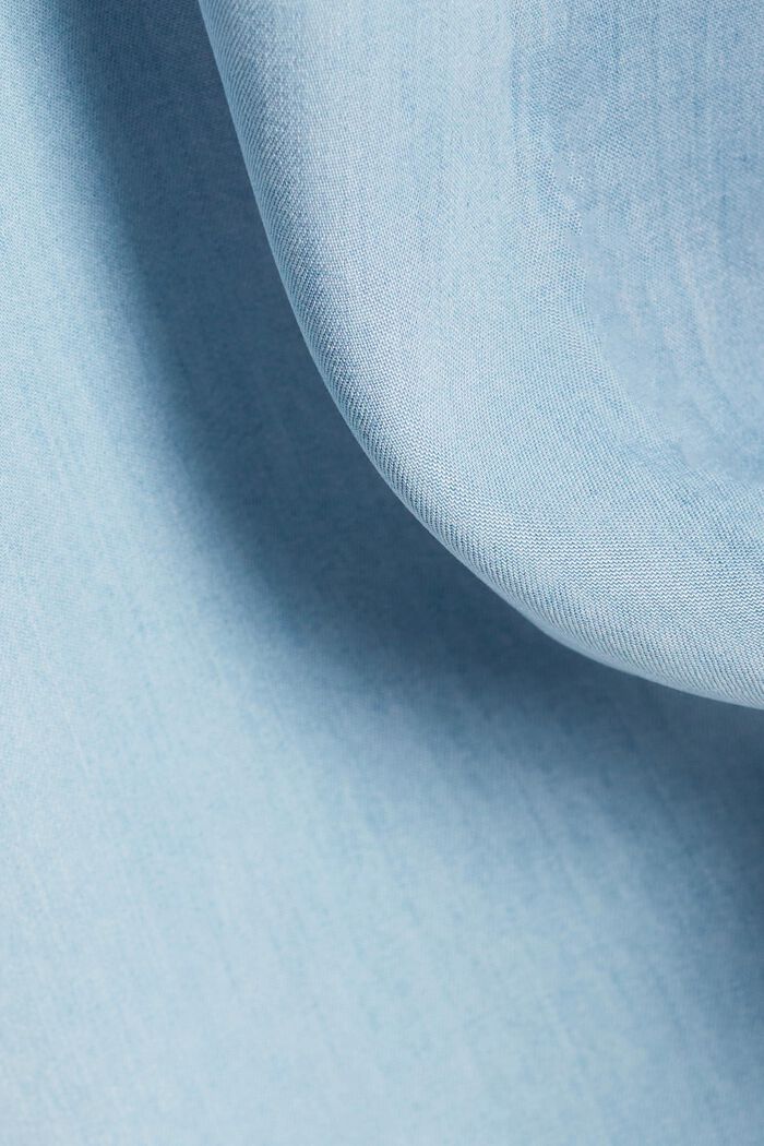 Skjortklänning i TENCEL™ denim med skärp, BLUE LIGHT WASHED, detail image number 4
