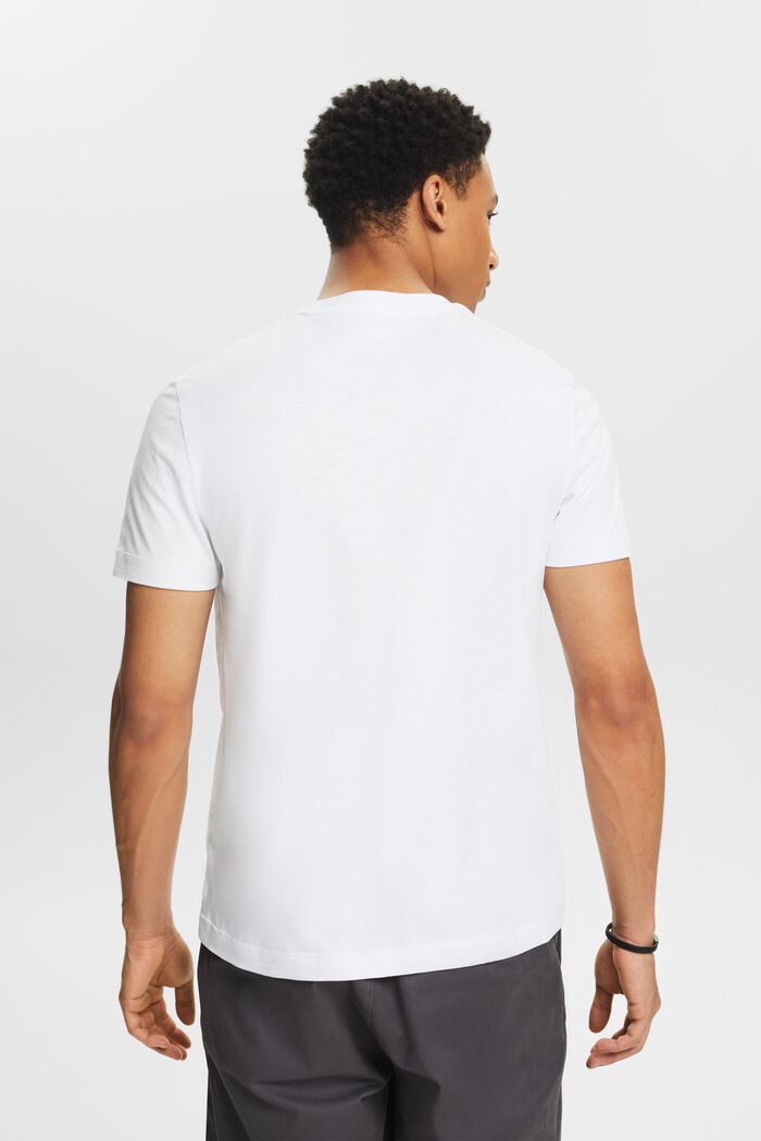 T-shirt med slub-struktur, WHITE, detail image number 2