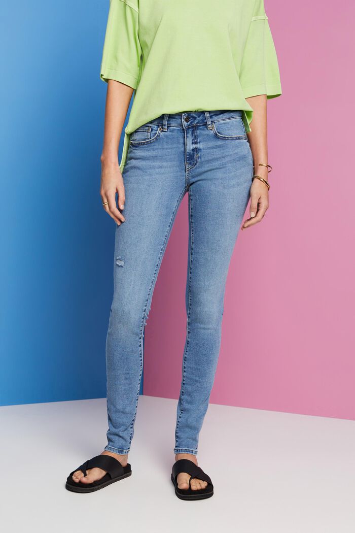 Skinny-jeans, BLUE MEDIUM WASHED, detail image number 0