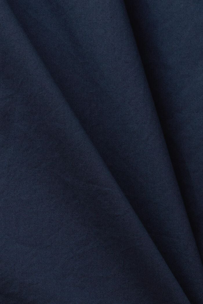 Poplinblus, 100% bomull, PETROL BLUE, detail image number 5