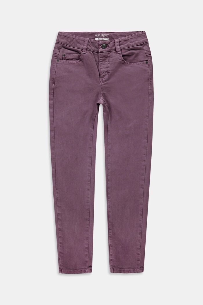 Skinny-jeans, BORDEAUX RED, overview