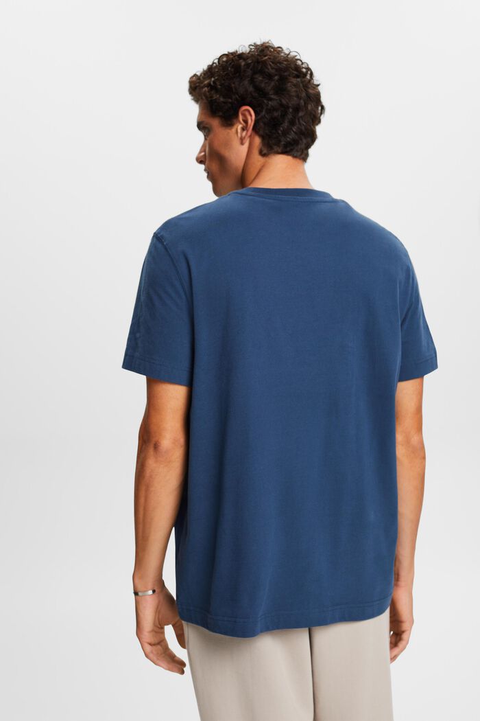 T-shirt med grafiskt tryck, BLUE, detail image number 4