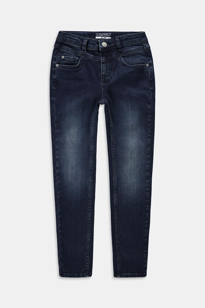Jeans med smal passform och justerbar linning