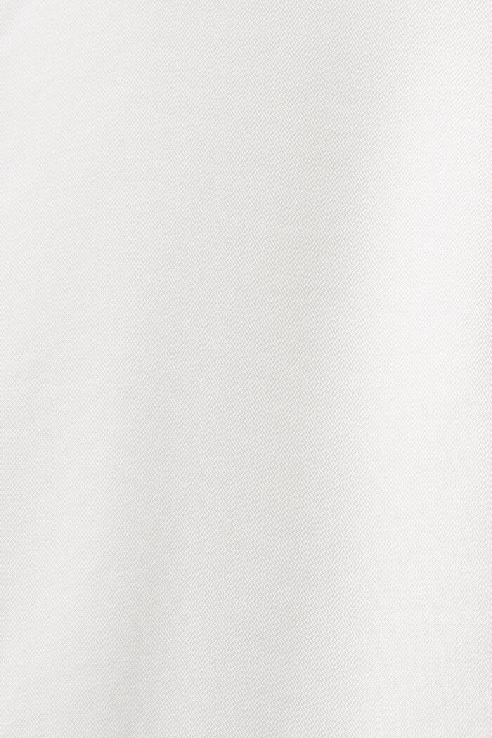 Kortärmad satinblus, OFF WHITE, detail image number 5