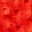 Blus i bäckeböljatyg med puffärm, ORANGE RED, swatch