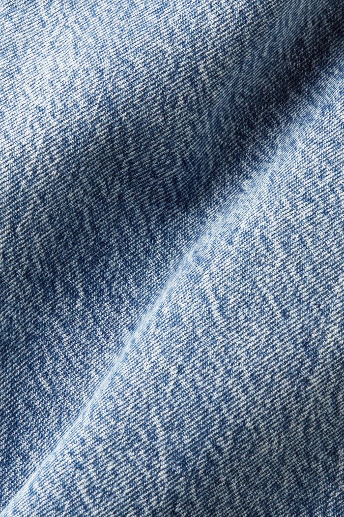 Jeans med raka ben och hög midja, BLUE LIGHT WASHED, detail image number 6