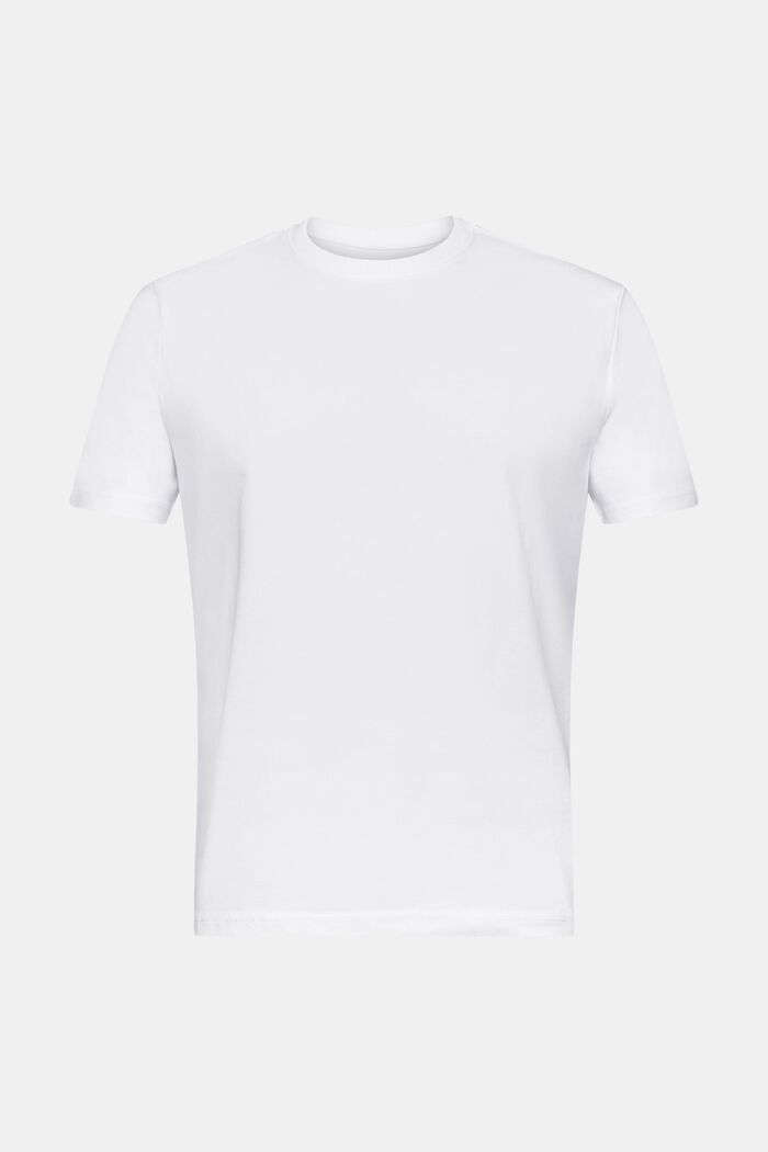 Jersey-T-shirt i ekologisk bomull, WHITE, detail image number 5