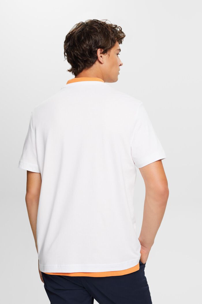 Grafisk t-shirt med logo, WHITE, detail image number 4