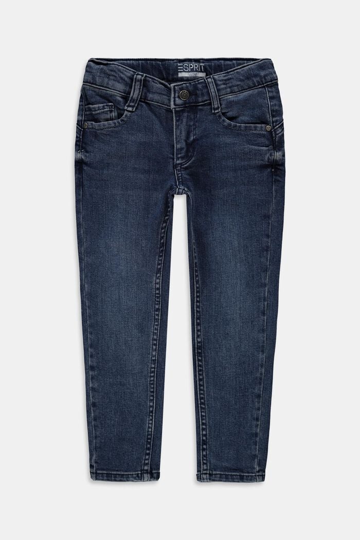 Återvunnet material: jeans med sprund och reglerbar linning