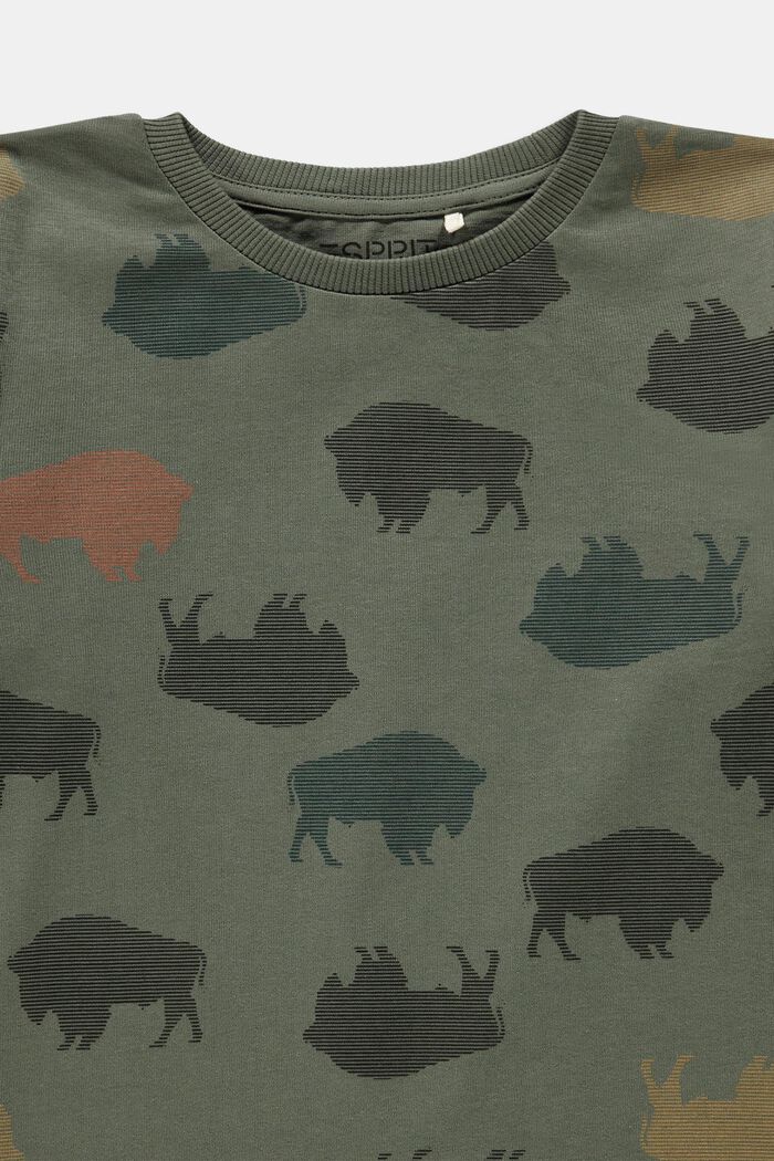 Långärmad tröja med tryckt motiv, FOREST, detail image number 2