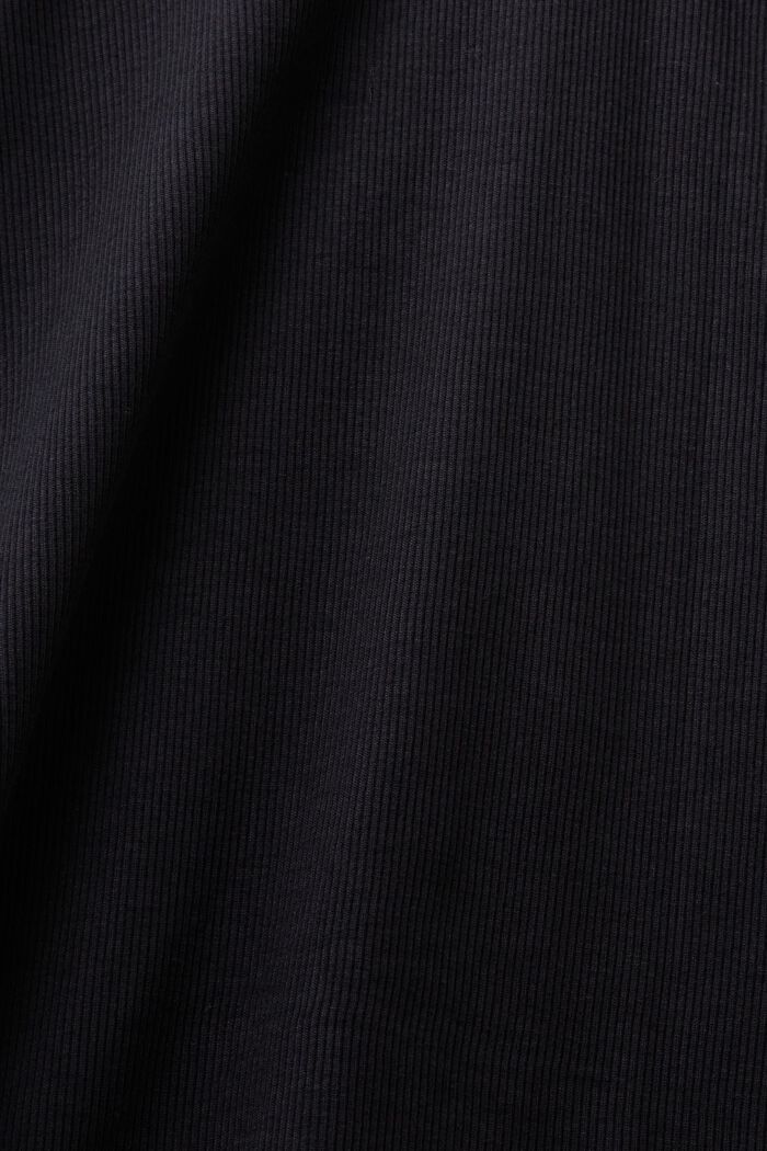 Mönstrat racerback-linne av bomull, BLACK, detail image number 4