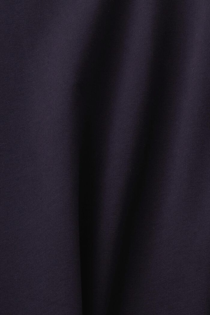 Sweatshirt med dragsko i ståkragen, NAVY, detail image number 5