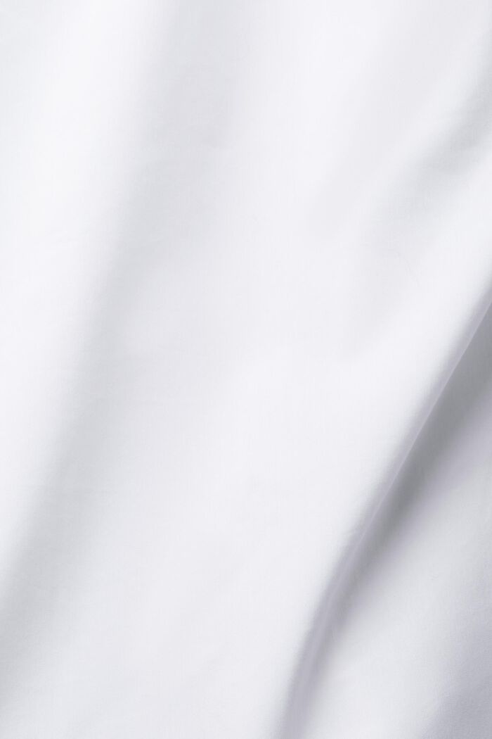 Skjortblus i poplin, WHITE, detail image number 5
