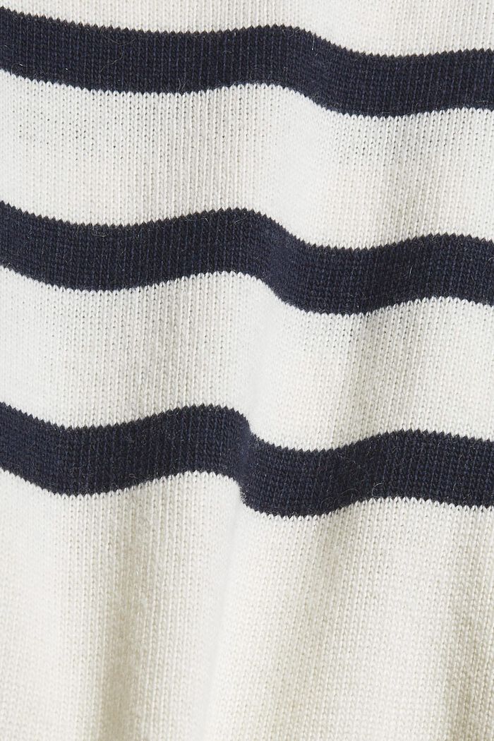 Med ull/kaschmir: tröja med ståkrage, OFF WHITE, detail image number 4