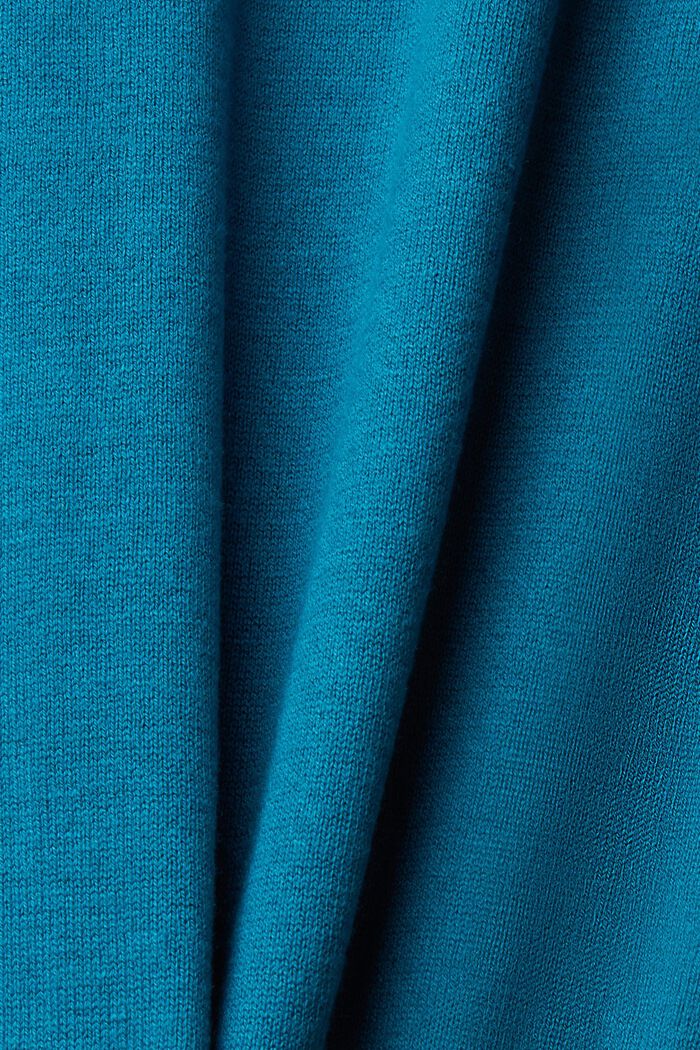 V-ringad tröja, TEAL BLUE, detail image number 1