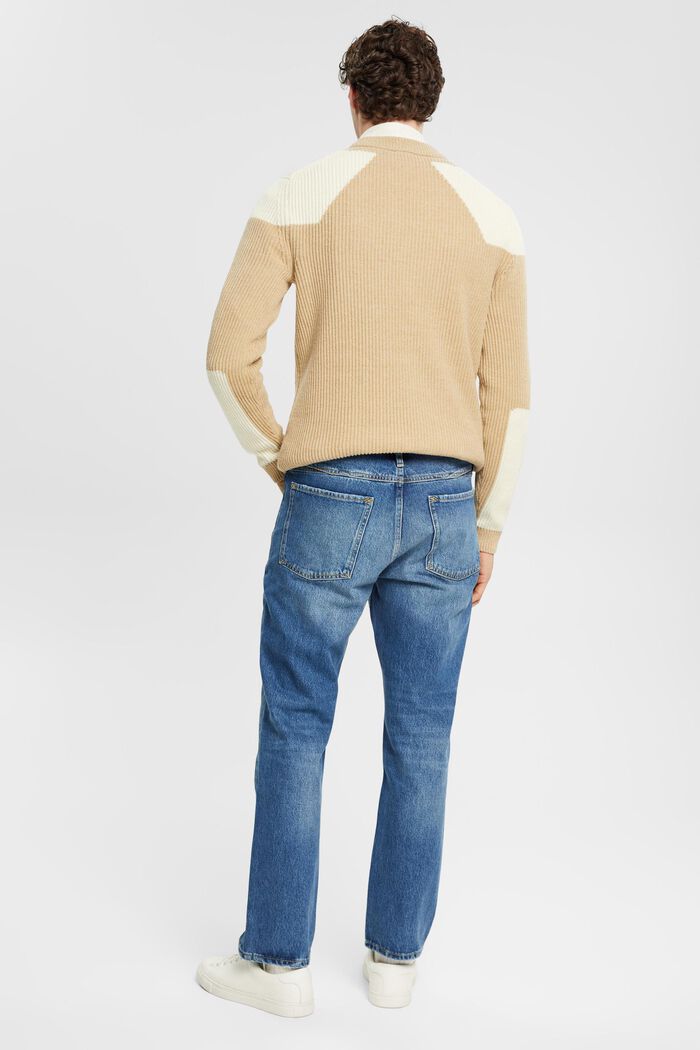 Jeans i rak passform, BLUE MEDIUM WASHED, detail image number 3
