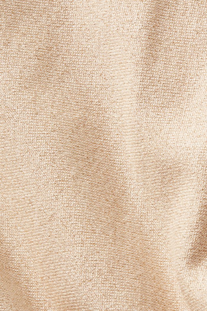 Gnistrande tröja med fladdermusärm, LENZING™ ECOVERO™, GOLD, detail image number 5