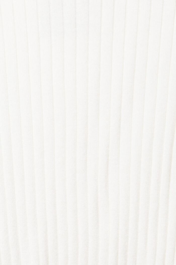 Ribbad stickad jumper, OFF WHITE, detail image number 1