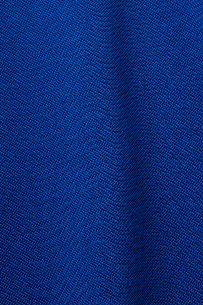 Tenniströja i pimabomullspiké, BRIGHT BLUE, detail image number 5
