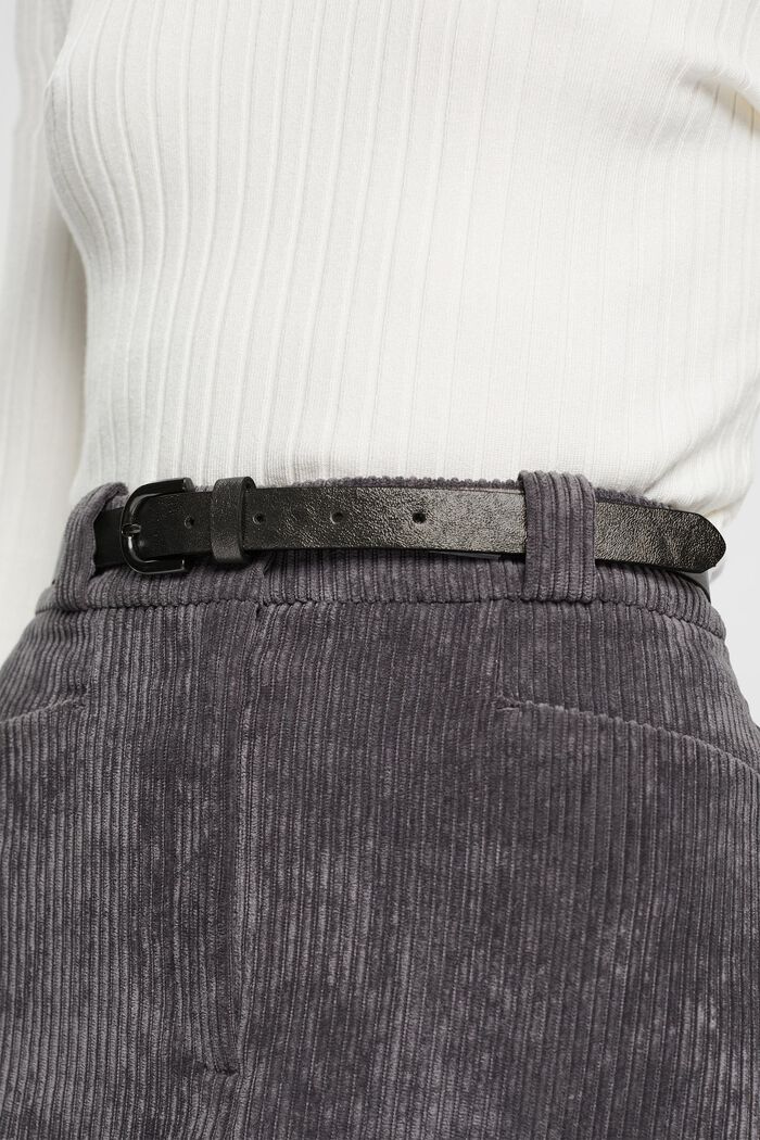 Belts non-leather, GUNMETAL, detail image number 2
